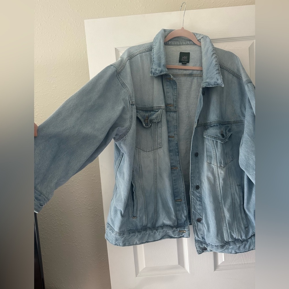 wild fable Light Wash Blue Denim Jacket - Picture 3 of 7